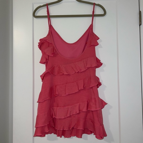 Lorna Luxe raine ruffle mini dress hot pink - Picture 4 of 6